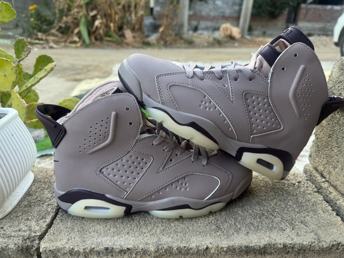 Air Jordan 6 Grey Collaboration Sneakers