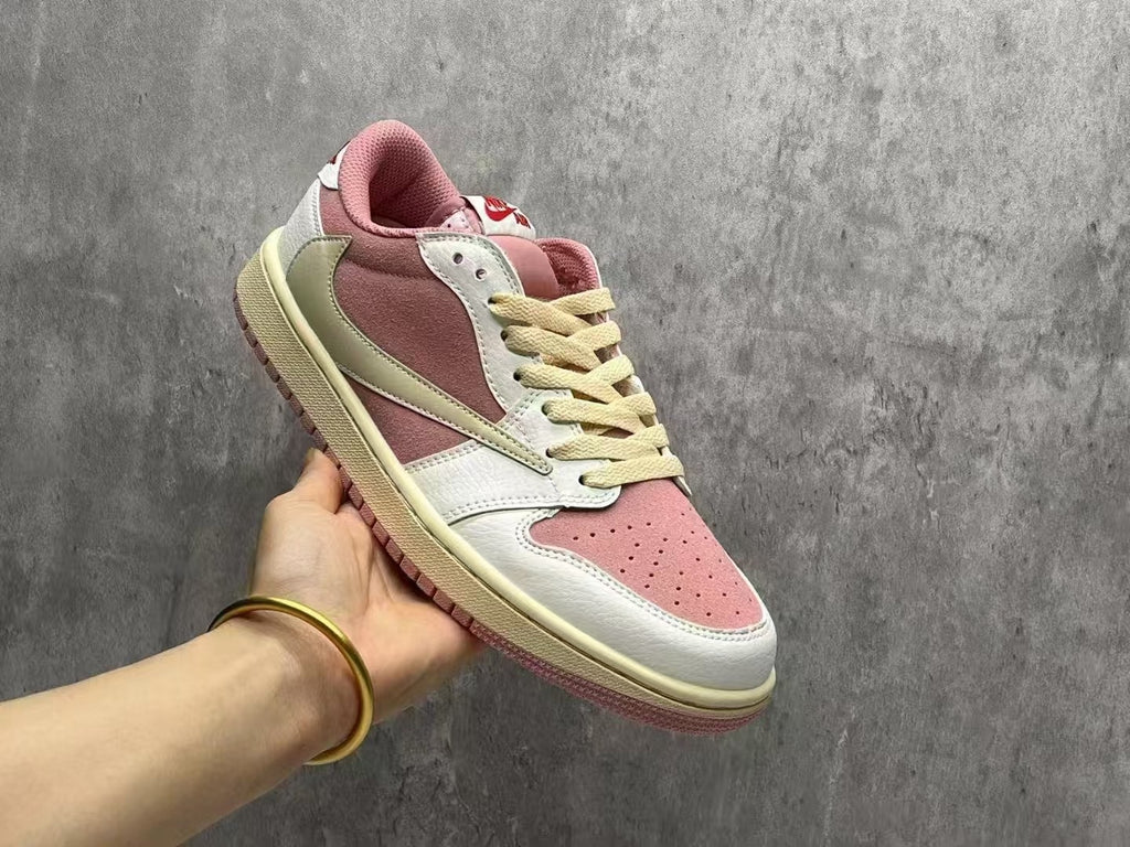 Travis Scott x Air Jordan 1 Low OG SP Macho Pink Unisex Sneakers