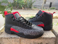 Air Jordan 12 Black Pattern Unisex Sneakers