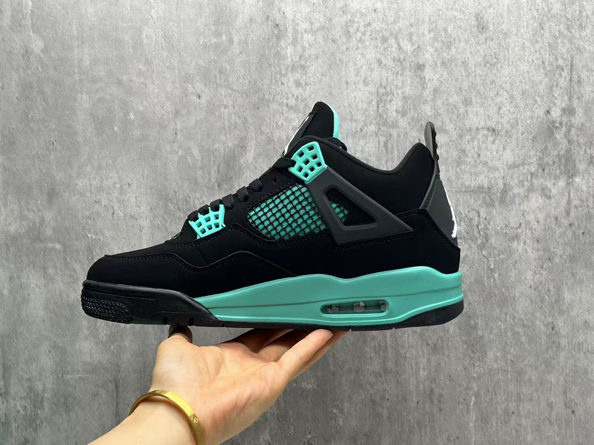 Air Jordan 4 Retro 'Tiffany Blue Thunder' – Custom Turquoise Sneaker