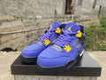 Air Jordan 4 Retro 'Imperial Purple' – Nubuck & Gold Contrast Sneaker
