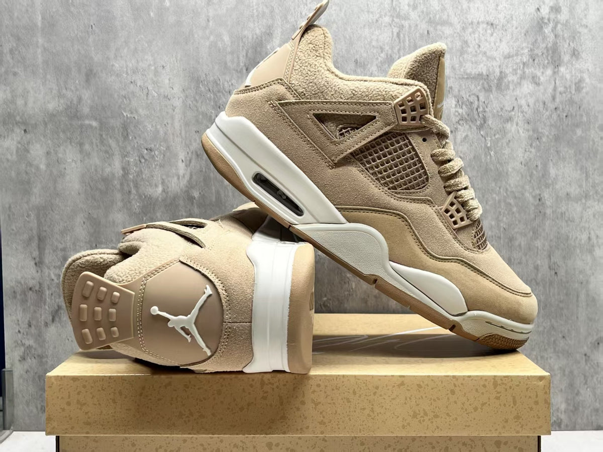 Air Jordan 4 'Beige Suede' – Premium Tonal Sneaker