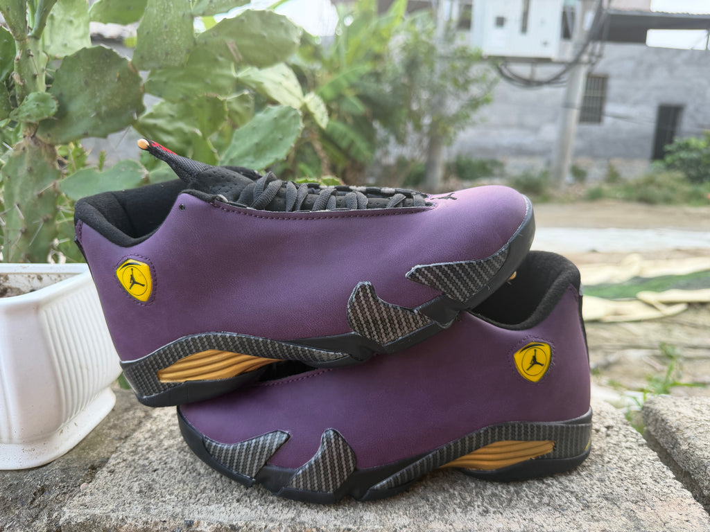 Air Jordan 14 Purple & Black Sneakers