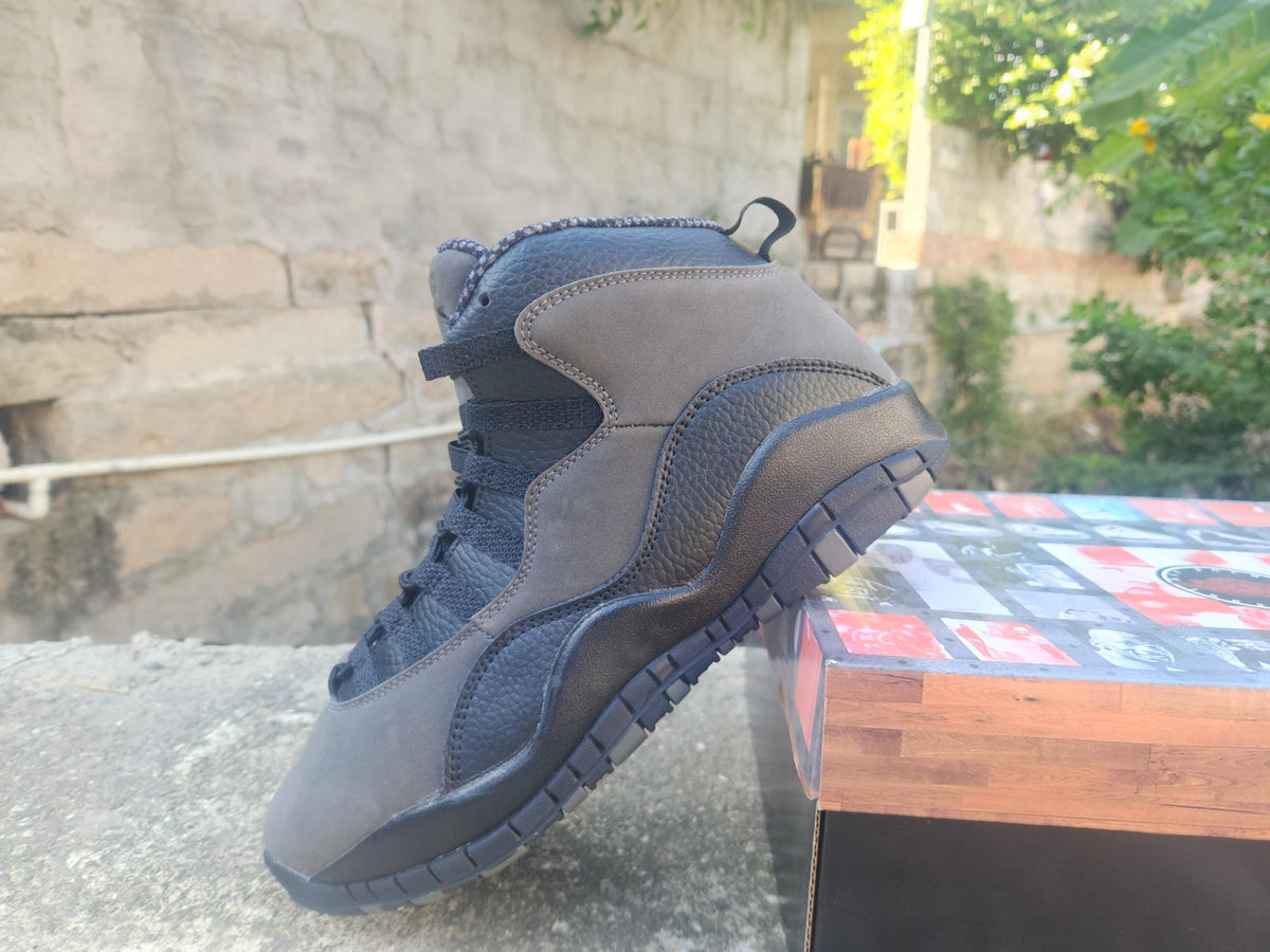 Air Jordan 10 Retro Shadow Grey/Black Sneakers