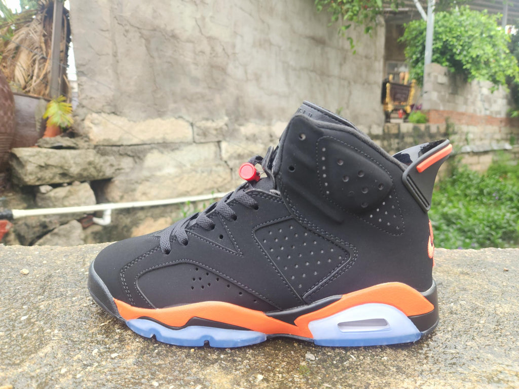 Air Jordan 6 Retro Shattered Backboard Black/Orange Sneakers