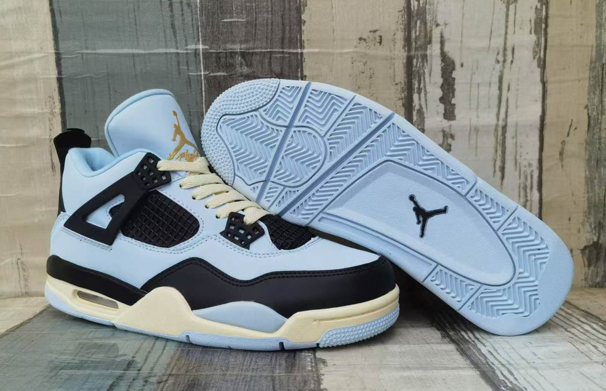 Air Jordan 4 Light Blue & Black Men's Sneakers