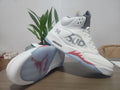 Air Jordan 5 White & Red Men's Sneakers
