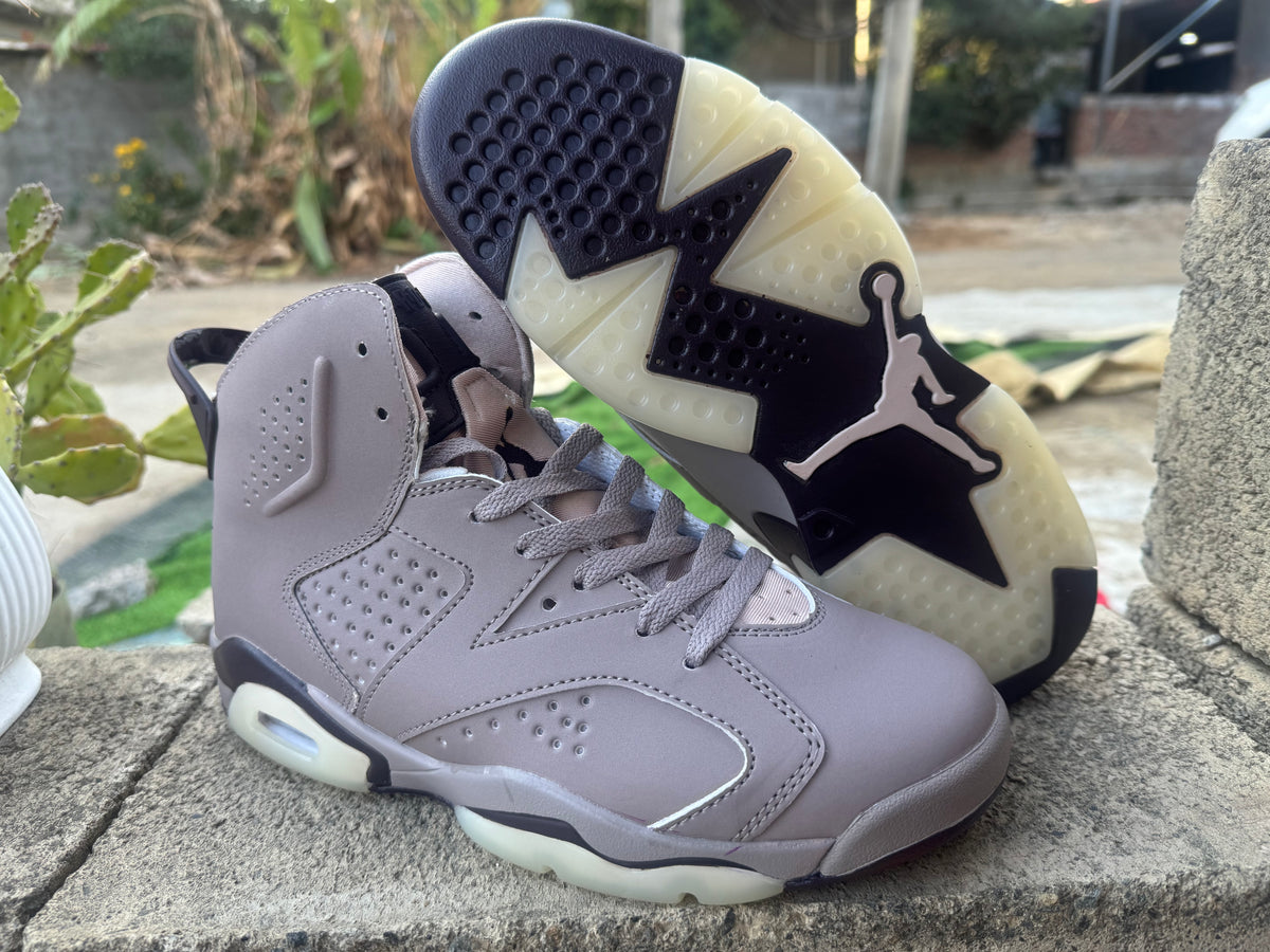 Air Jordan 6 Grey Collaboration Sneakers