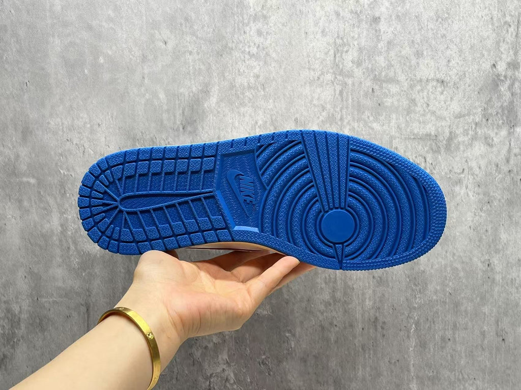 Travis Scott x Fragment x Air Jordan 1 Low Lightning White, Black & Blue Sneakers