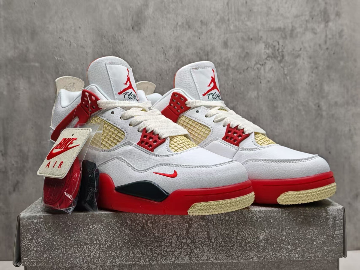 Air Jordan 4 Cinnabar Red Collaboration Sneakers