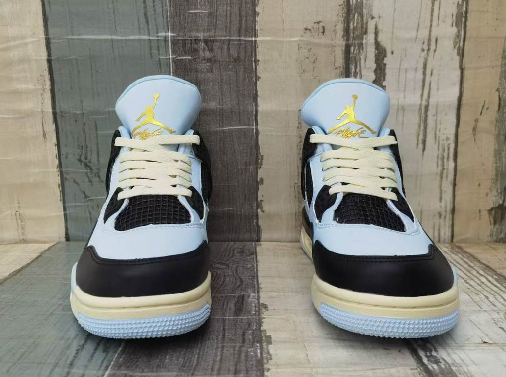 Air Jordan 4 Light Blue & Black Men's Sneakers