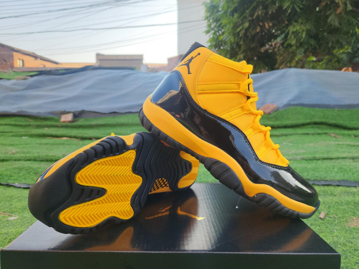 Air Jordan 11 Orange/Yellow/Black Sneakers