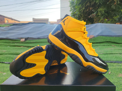 Air Jordan 11 Orange/Yellow/Black Sneakers