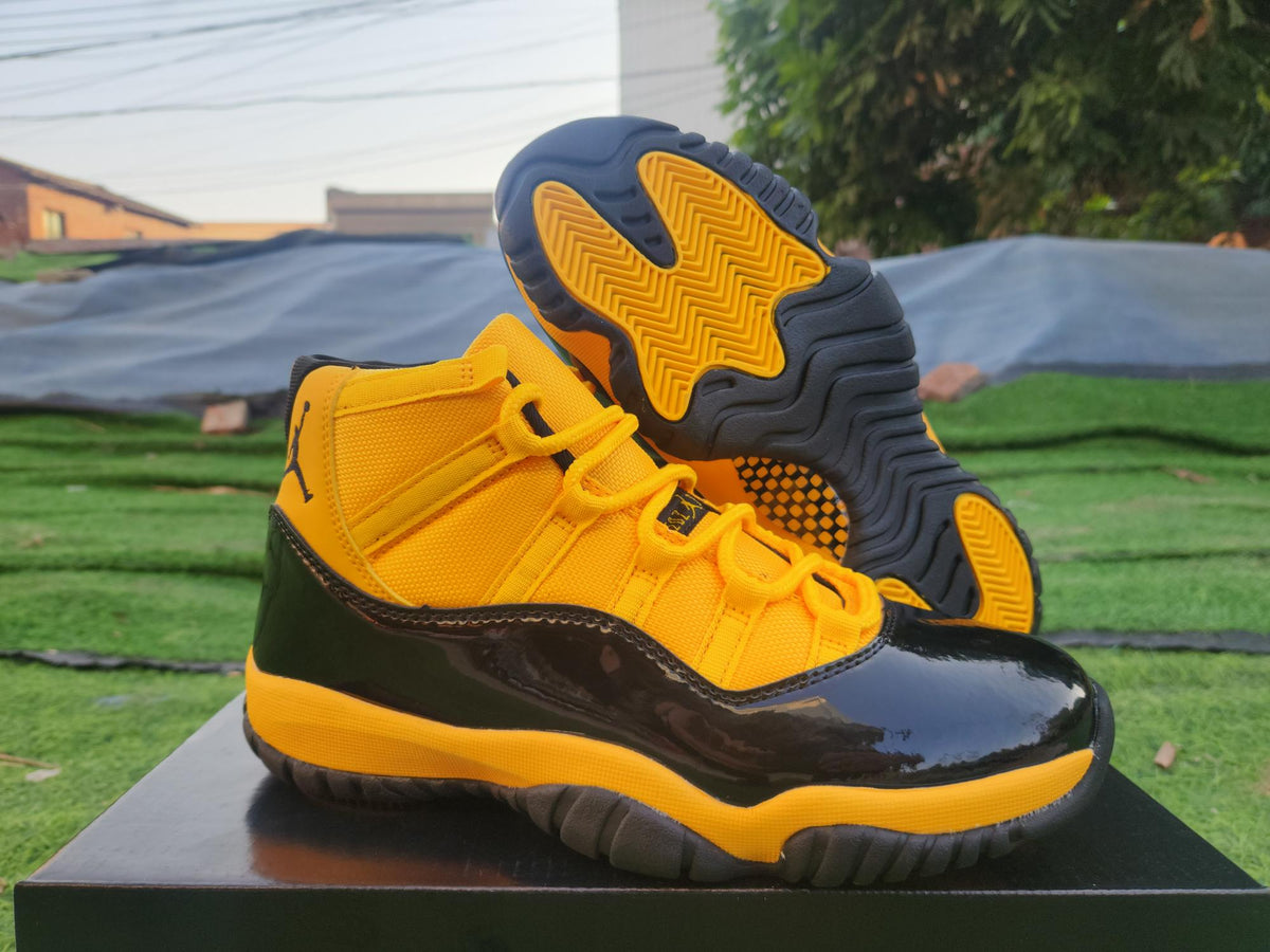 Air Jordan 11 Orange/Yellow/Black Sneakers