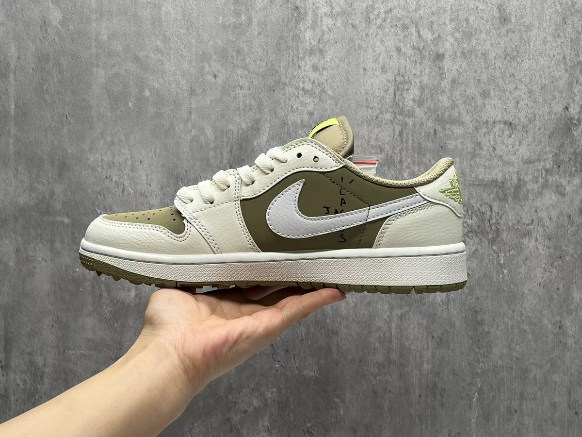 Travis Scott x Air Jordan 1 Low OG SP Golf Unisex Sneakers