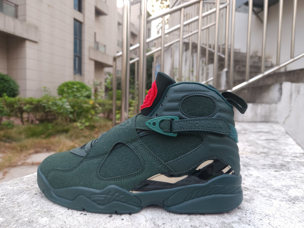 Air Jordan 8 Green/Gold/Black/Red Sneakers