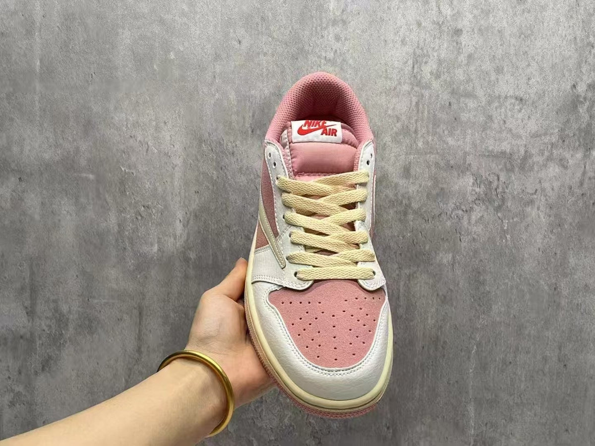Travis Scott x Air Jordan 1 Low OG SP Macho Pink Unisex Sneakers