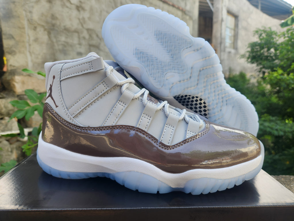 Air Jordan 11 Retro Brown/Grey Sneakers