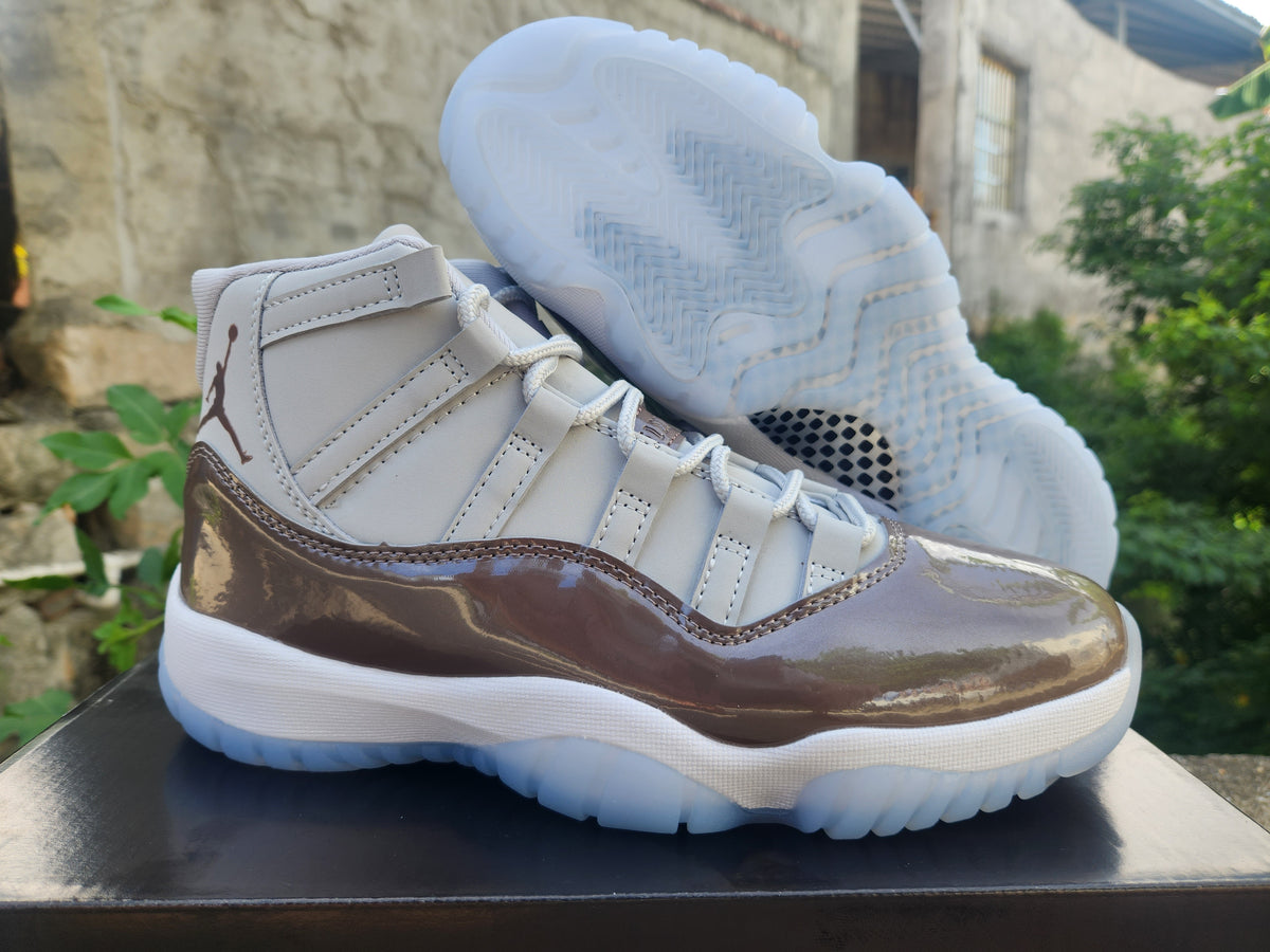 Air Jordan 11 Retro Brown/Grey Sneakers
