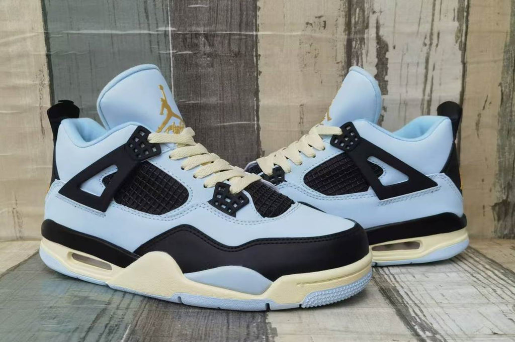 Air Jordan 4 Light Blue & Black Men's Sneakers