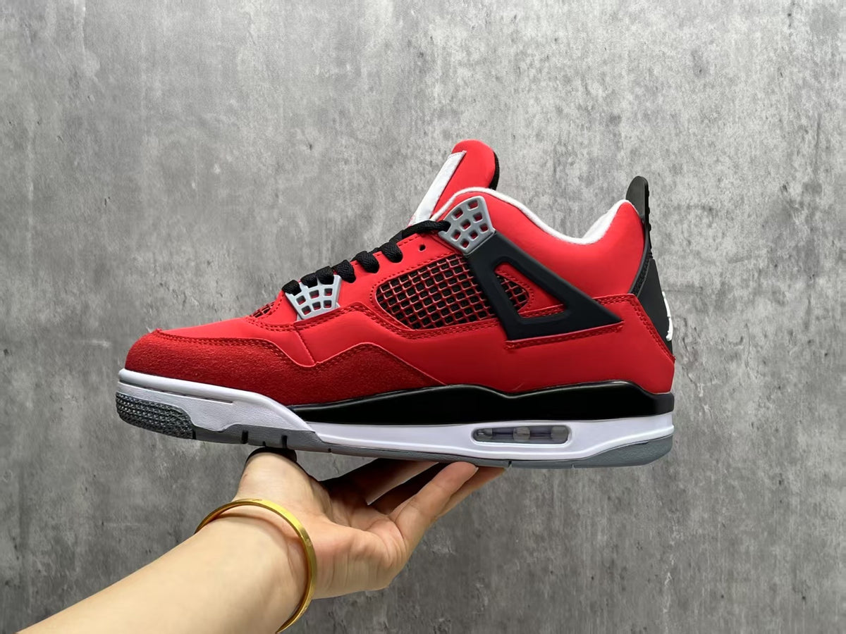 Air Jordan 4 Retro 'Toro Bravo' – Red & Black Collector's Sneaker