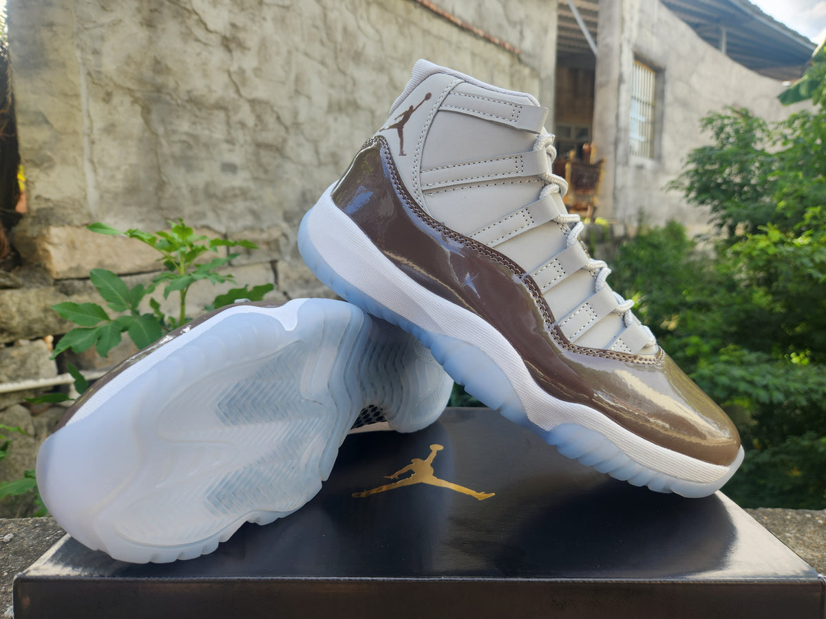 Air Jordan 11 Retro Brown/Grey Sneakers