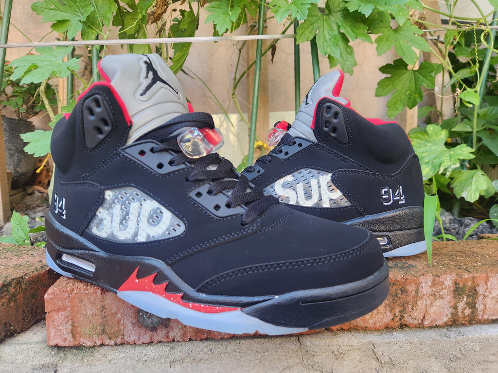 Air Jordan 5 Retro Black/Red Sneakers