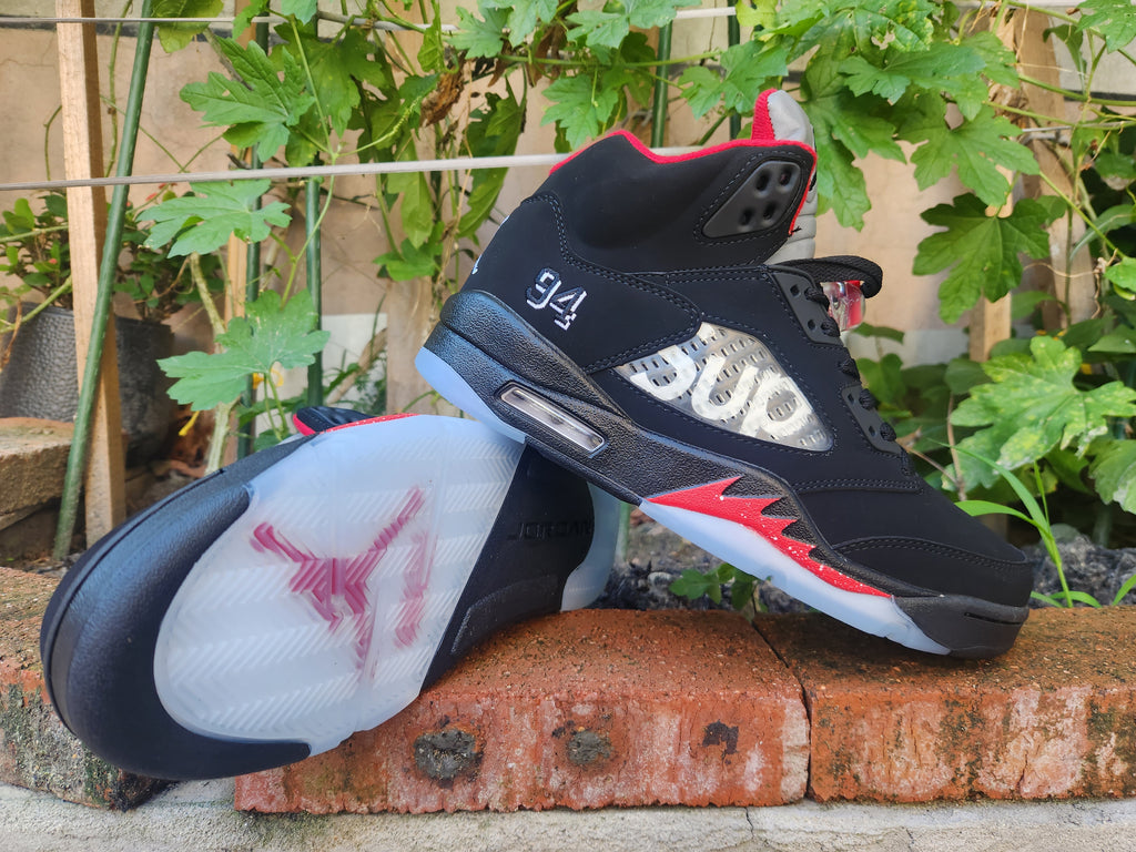 Air Jordan 5 Retro Black/Red Sneakers