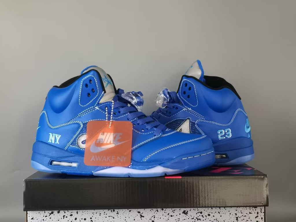 Air Jordan 5 Retro NY Arctic Blue Blue/Black Sneakers