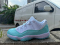 Air Jordan 11 White & Light Green Sneakers
