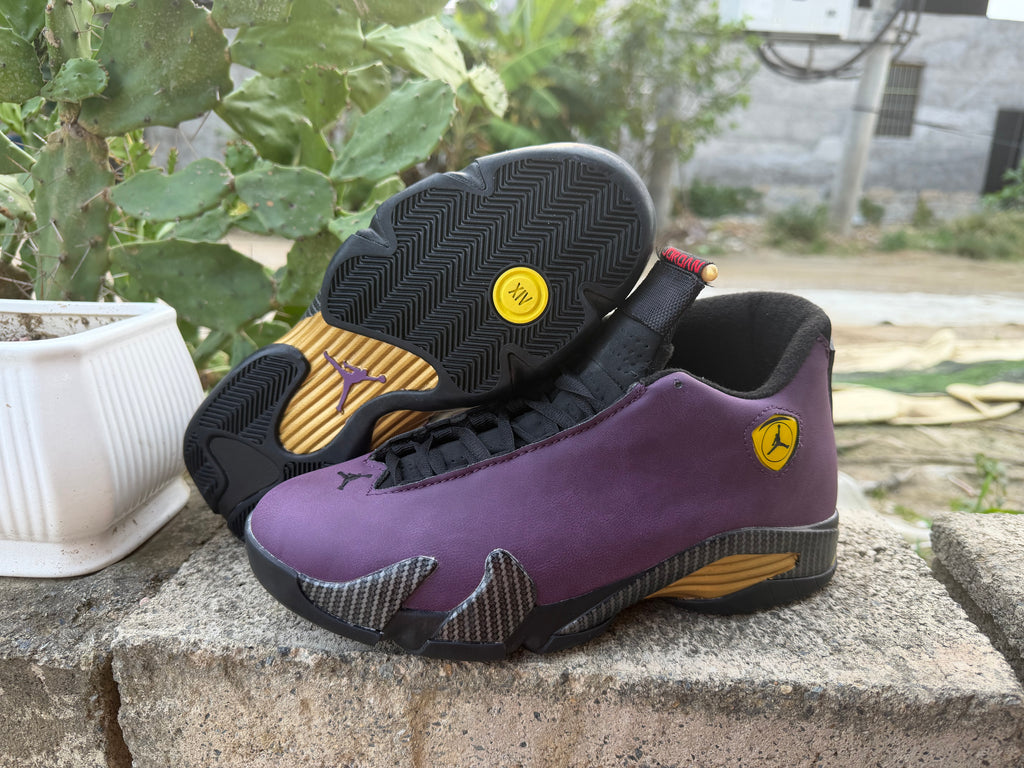 Air Jordan 14 Purple & Black Sneakers