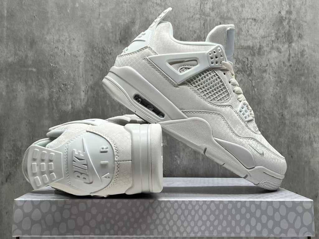 Air Jordan 4 x Nigel Sylvester 'White Mamba' – Premium Textured Collab
