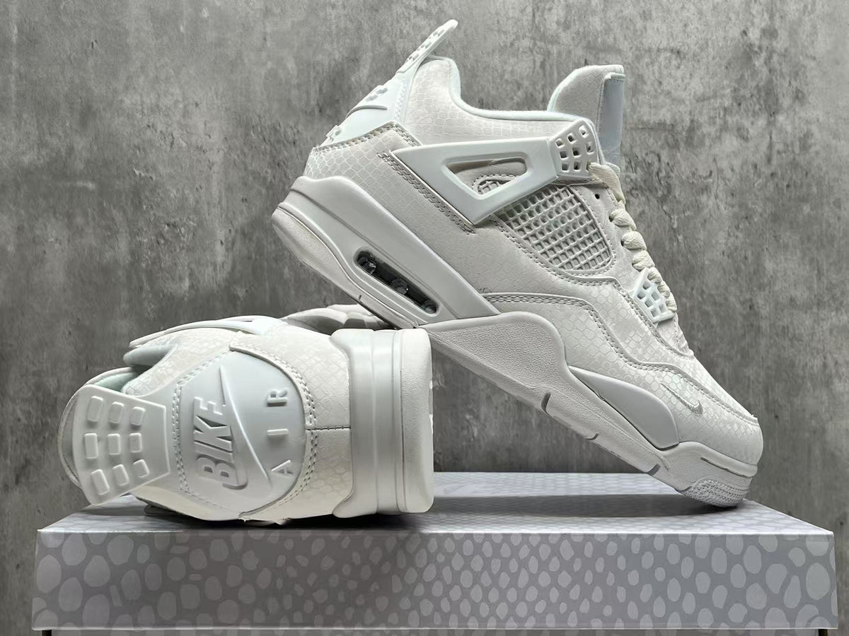 Air Jordan 4 x Nigel Sylvester 'White Mamba' – Premium Textured Collab