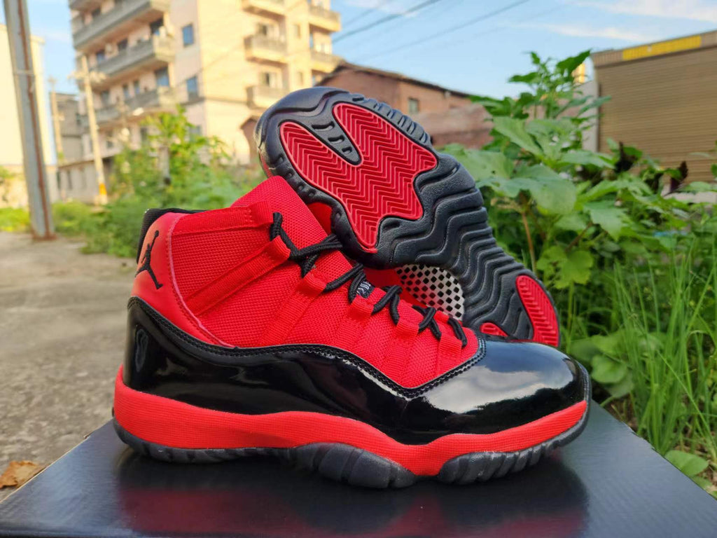 Air Jordan 11 Red & Black Sneakers