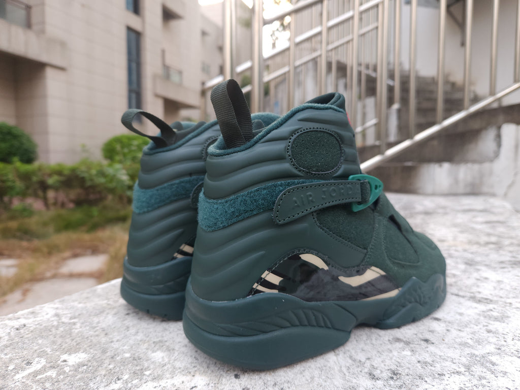 Air Jordan 8 Green/Gold/Black/Red Sneakers