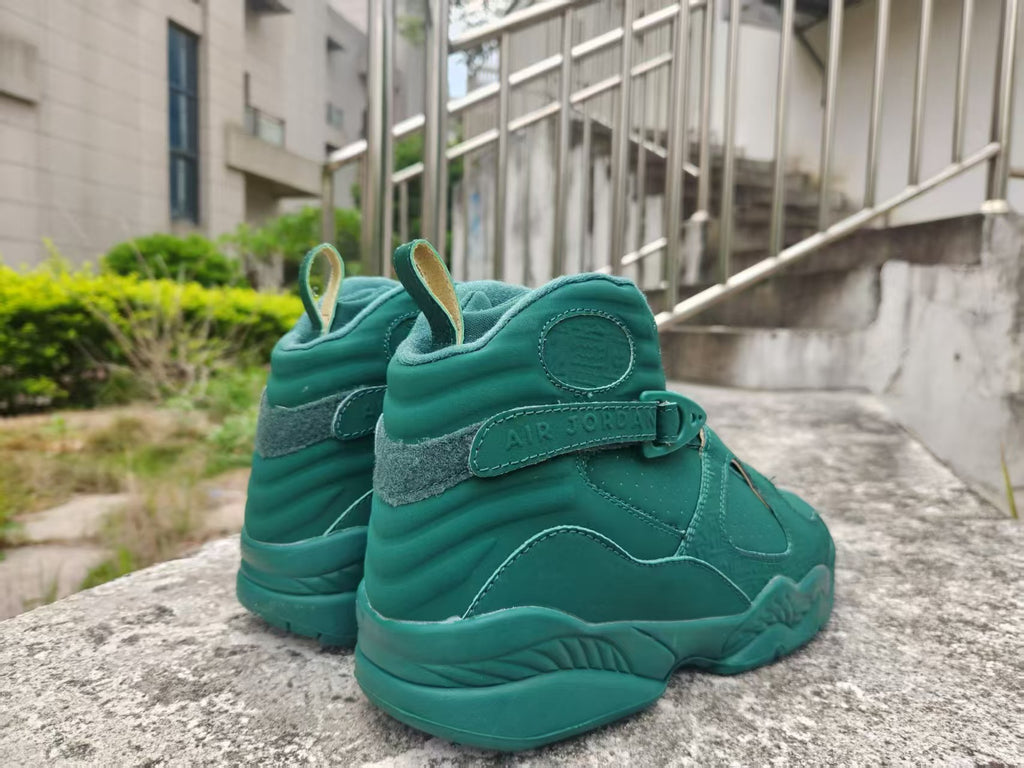 Air Jordan 8 Dark Green Unisex Sneakers