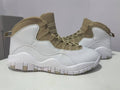 Air Jordan 10 White & Brown Sneakers