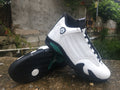 Air Jordan 14 Retro White/Black/Green Sneakers