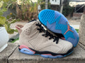 Air Jordan 6 Cream & Green Sneakers