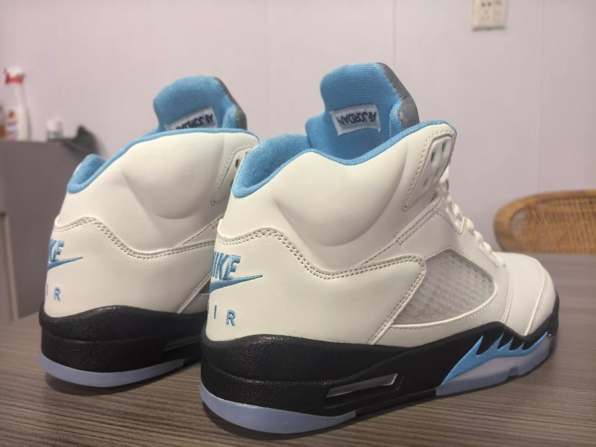 Air Jordan 5 Deep Pink & Blue Sneakers