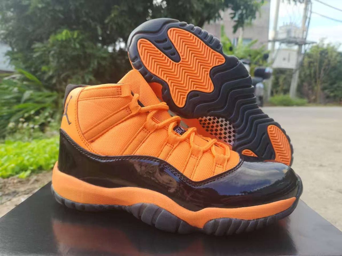 Air Jordan 11 Retro Orange-Red/Black Sneakers