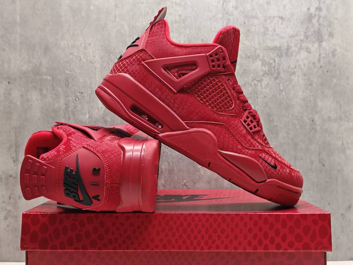 Nigel Sylvester x Air Jordan 4 Red Mamba Unisex Sneakers