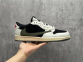 Travis Scott x Air Jordan 1 Low OG SP Black & Olive Unisex Sneakers
