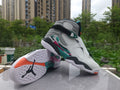 Air Jordan 8 Retro White/Grey/Green Sneakers