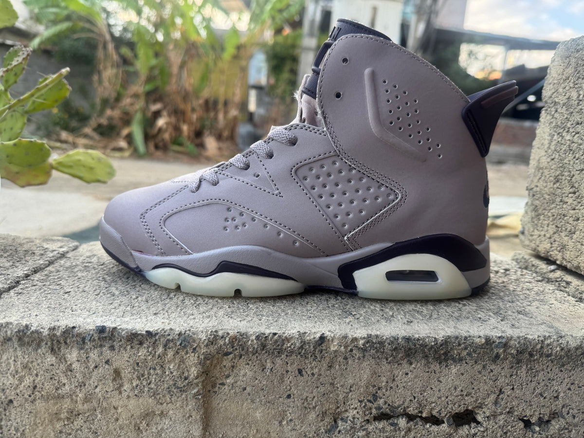 Air Jordan 6 Grey Collaboration Sneakers
