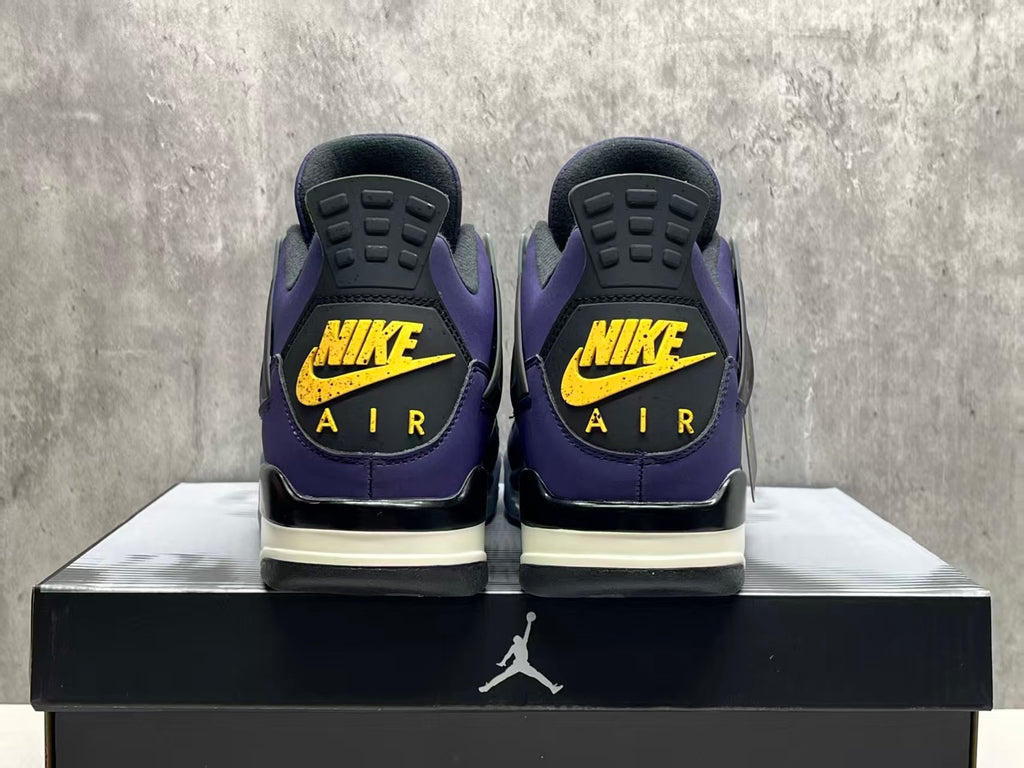 Air Jordan 4 Lakers Purple & Gold Unisex Sneakers