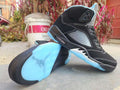 Air Jordan 5 Black & University Blue Sneakers