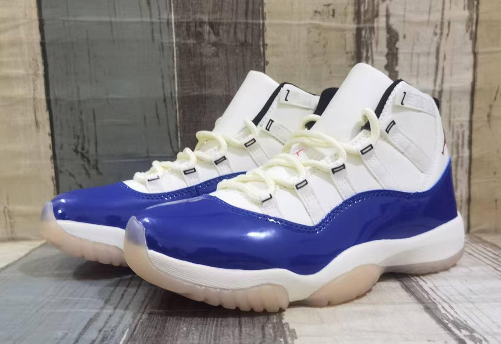 Air Jordan 11 Retro White/Blue/Red Men's & Women's Sneakers