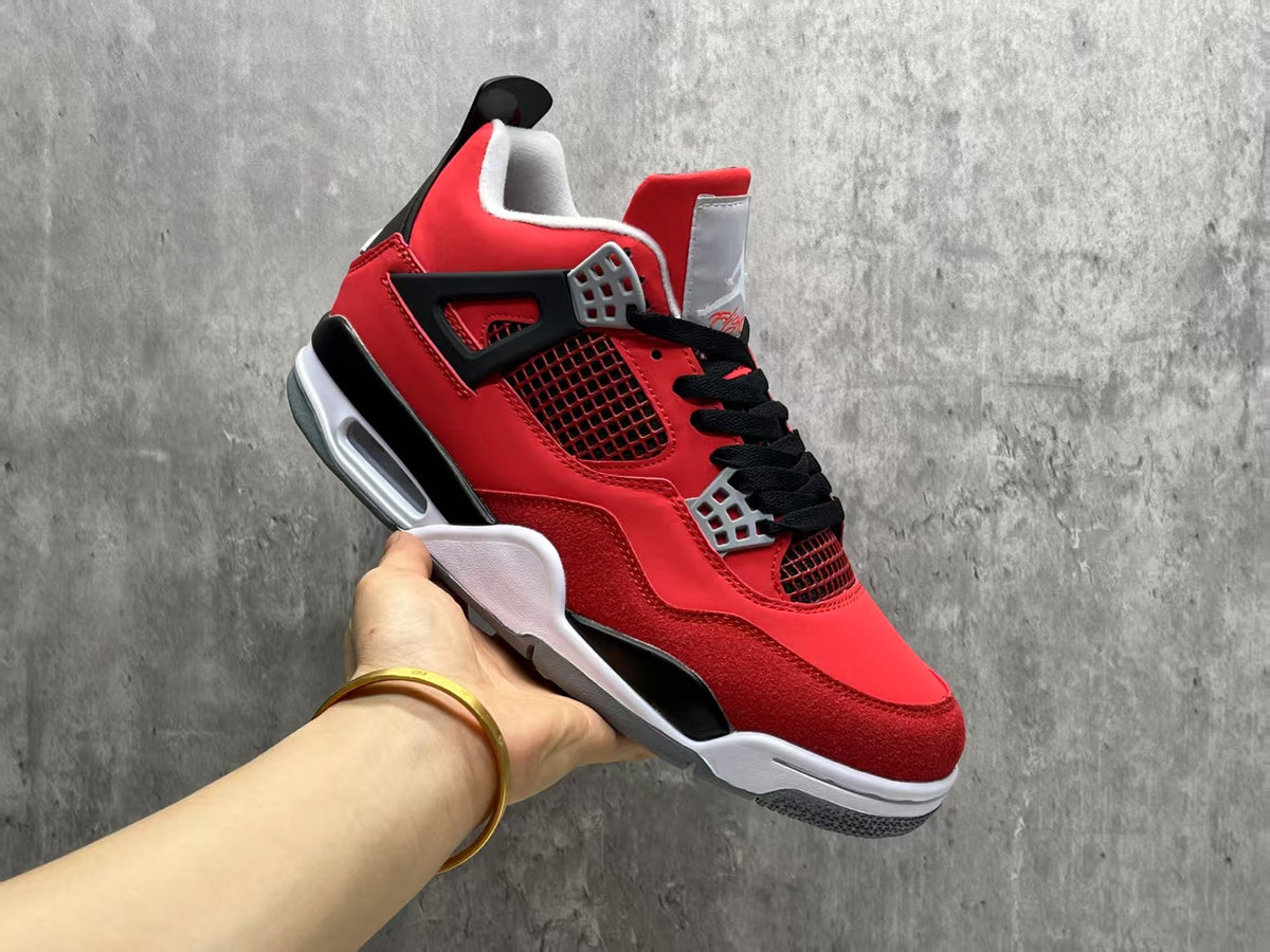 Air Jordan 4 Retro 'Toro Bravo' – Red & Black Collector's Sneaker