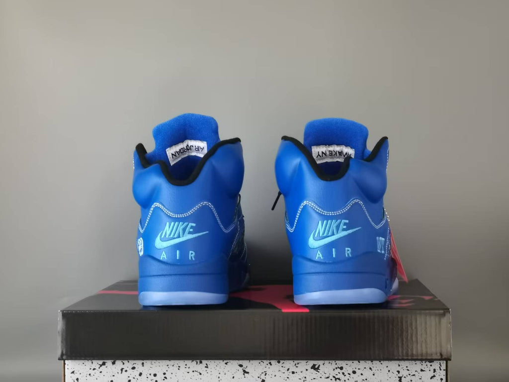 Air Jordan 5 Retro NY Arctic Blue Blue/Black Sneakers